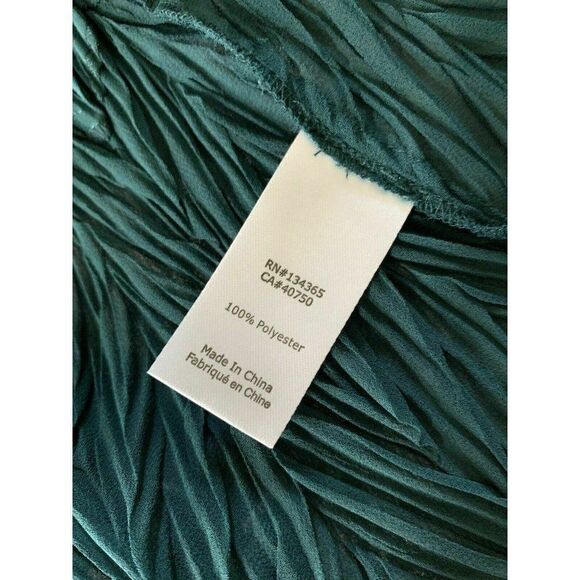 Timeless Naeem Khan Womens Solid Pine Green Short Sleeve Mini Dress Medium Large - Picture 7 of 7